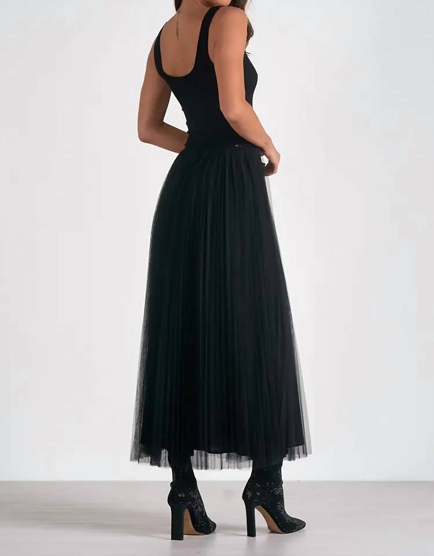 Elan - Maxi Tank Tulle Skirt Dress