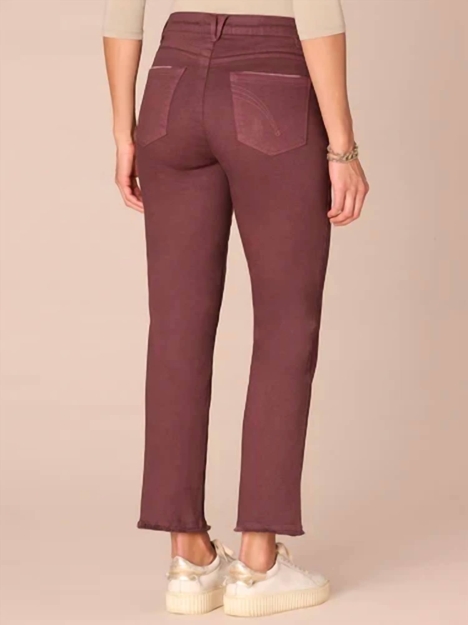 Democracy - Colored Slim Straight Cascading D Pants