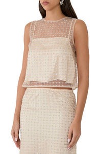 Staud - Seraphina Sleeveless Cropped Tank Top