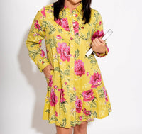 Ivy Jane - Rose Pleated Shirt Dress