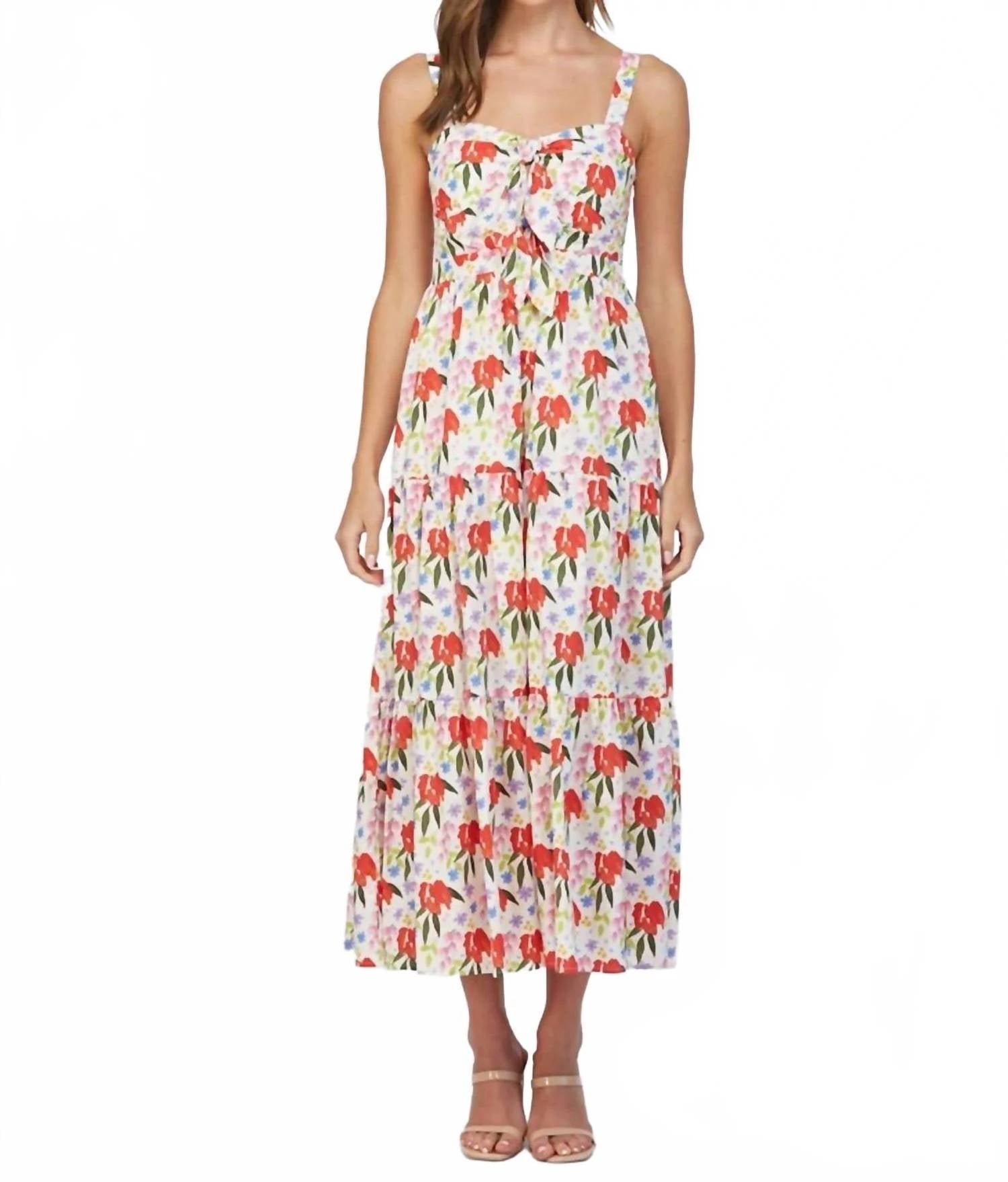 Fate - Cut Out tie Front Dress