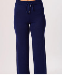 Angel Apparel Drawstring Lounge Pants in navy - women's pants