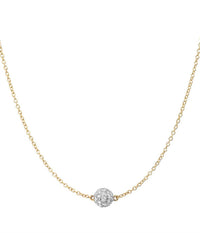 Eriness - Diamond Single Orb Necklace