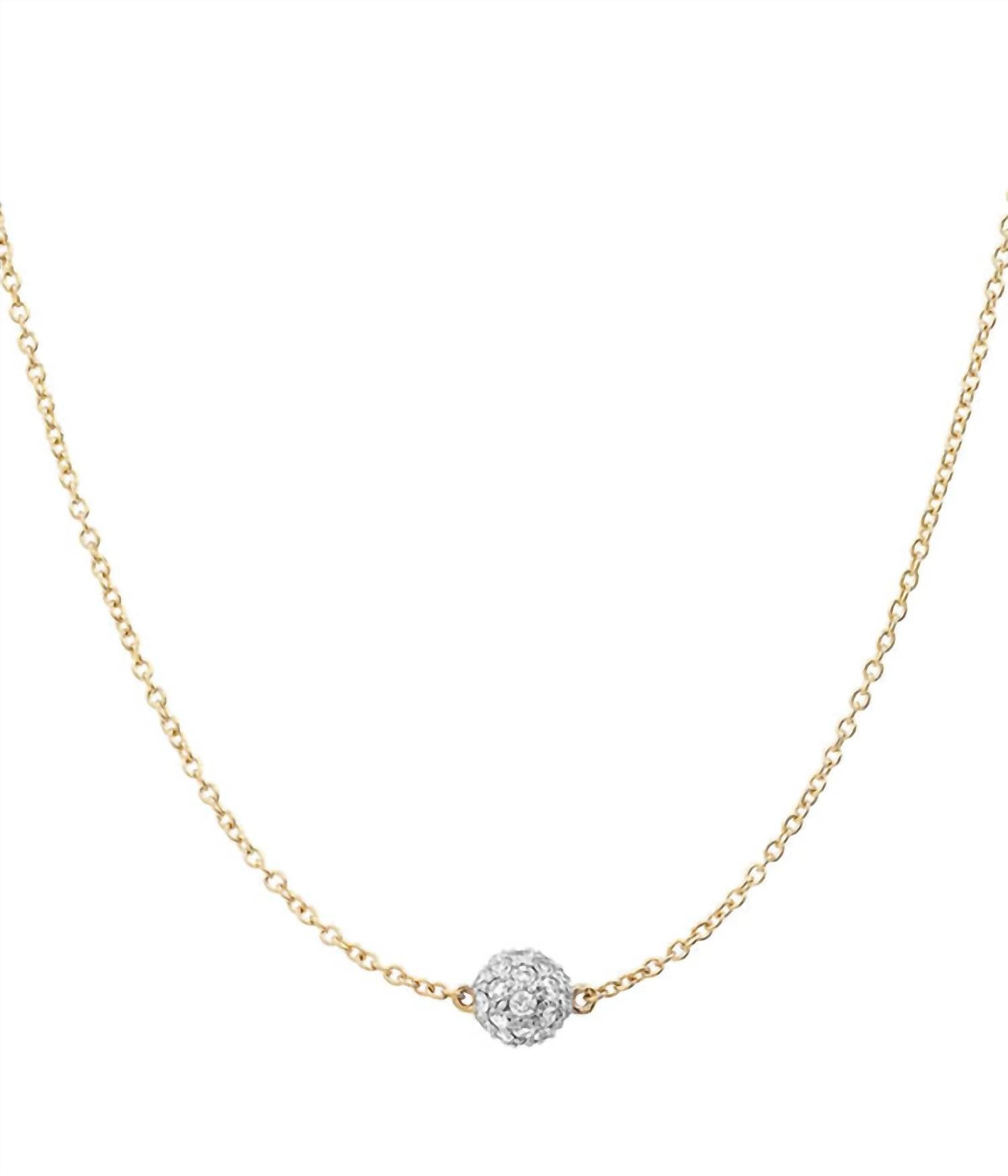 Eriness - Diamond Single Orb Necklace