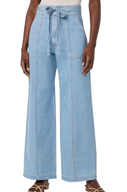 Hudson - Tie Waist Wide Leg Barefoot Trouser