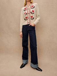 Rails Maive Cardigan in carmine floral - women's cardigan - view 4