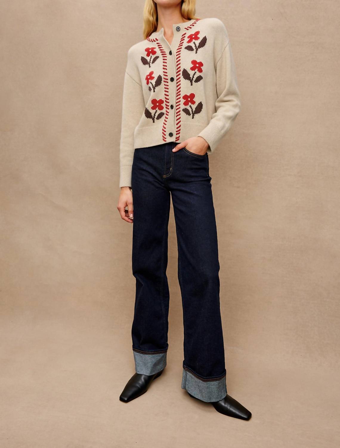 Rails Maive Cardigan in carmine floral - women's cardigan - view 4