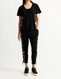 Raquel Allegra - Tiger Stripe Starr Crop Pant
