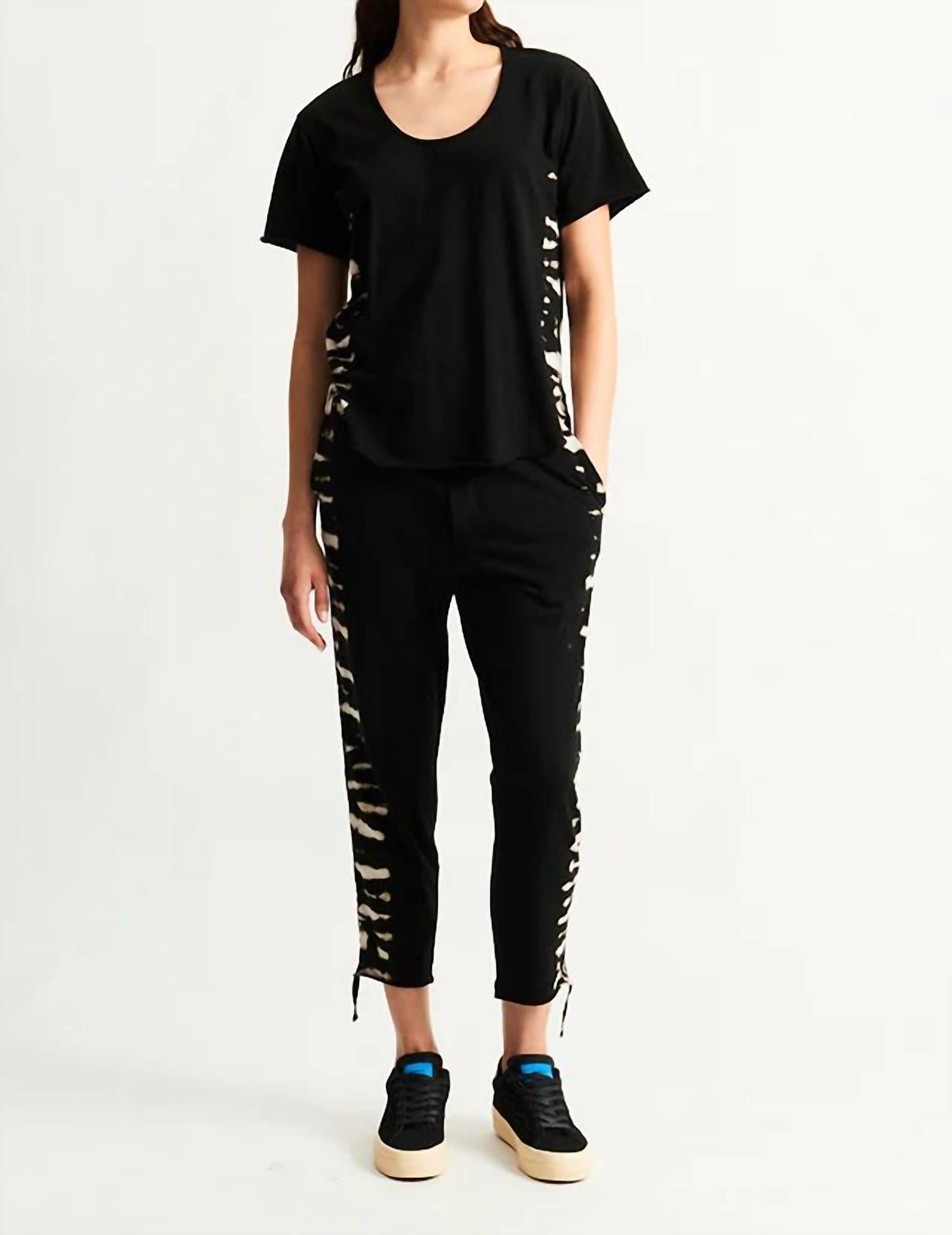Raquel Allegra - Tiger Stripe Starr Crop Pant