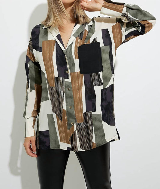 Joseph Ribkoff - Patch Print Blouse