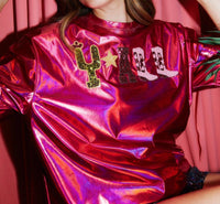 Fantastic Fawn - Foil Y'all Top