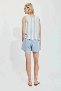 Melissa Nepton - Maui Scallop Frill Tank Top