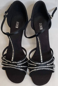 Bloch - Women's Guilia 2.5" Flare Heel Latin Sandal With Rhinestones