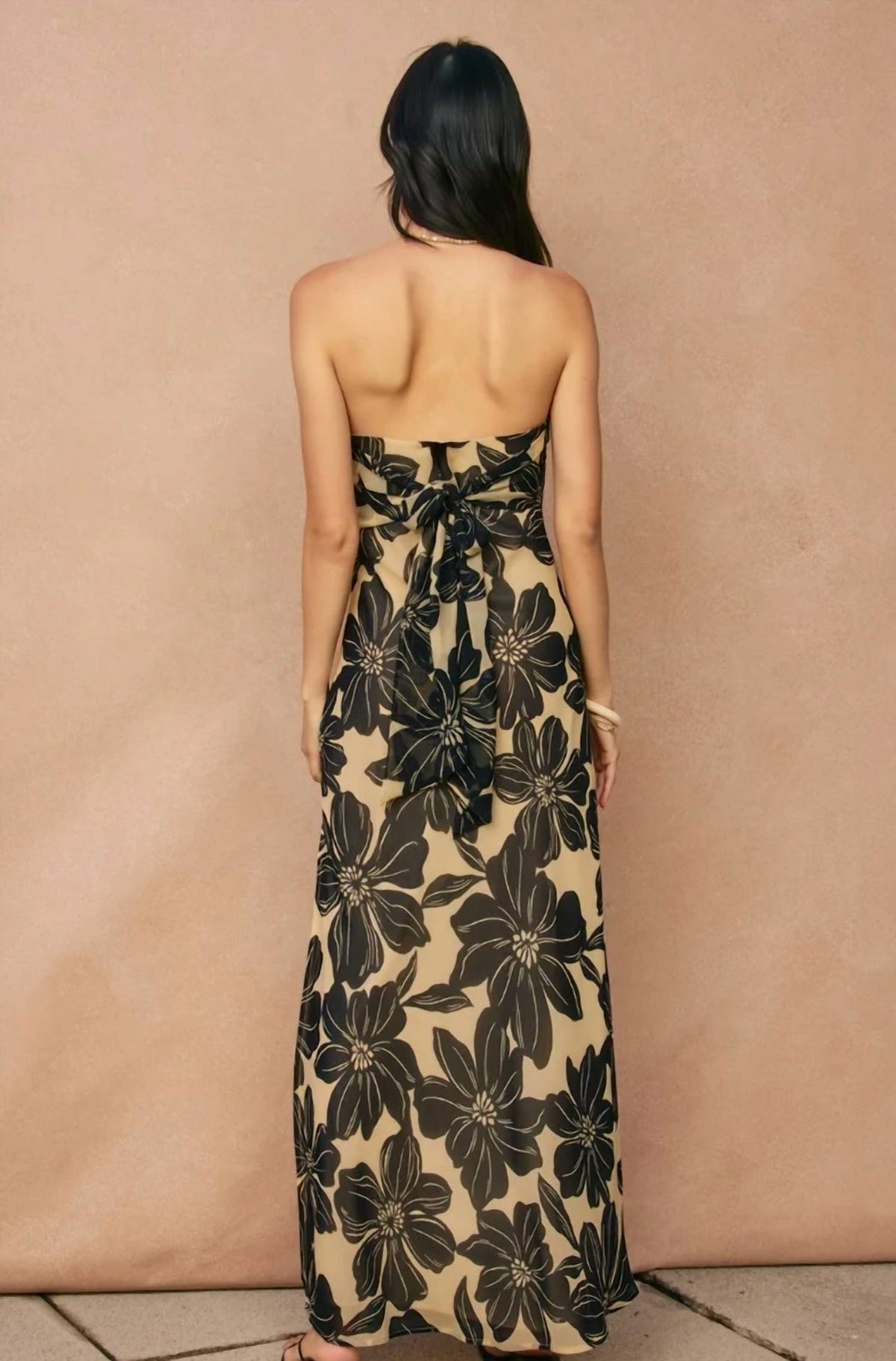 Dress Forum - Women's Midnight Bloom Strapless Maxi Dress