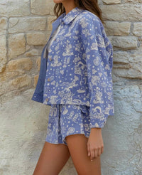 Entro - Lyla Western Denim Oversize Jacket