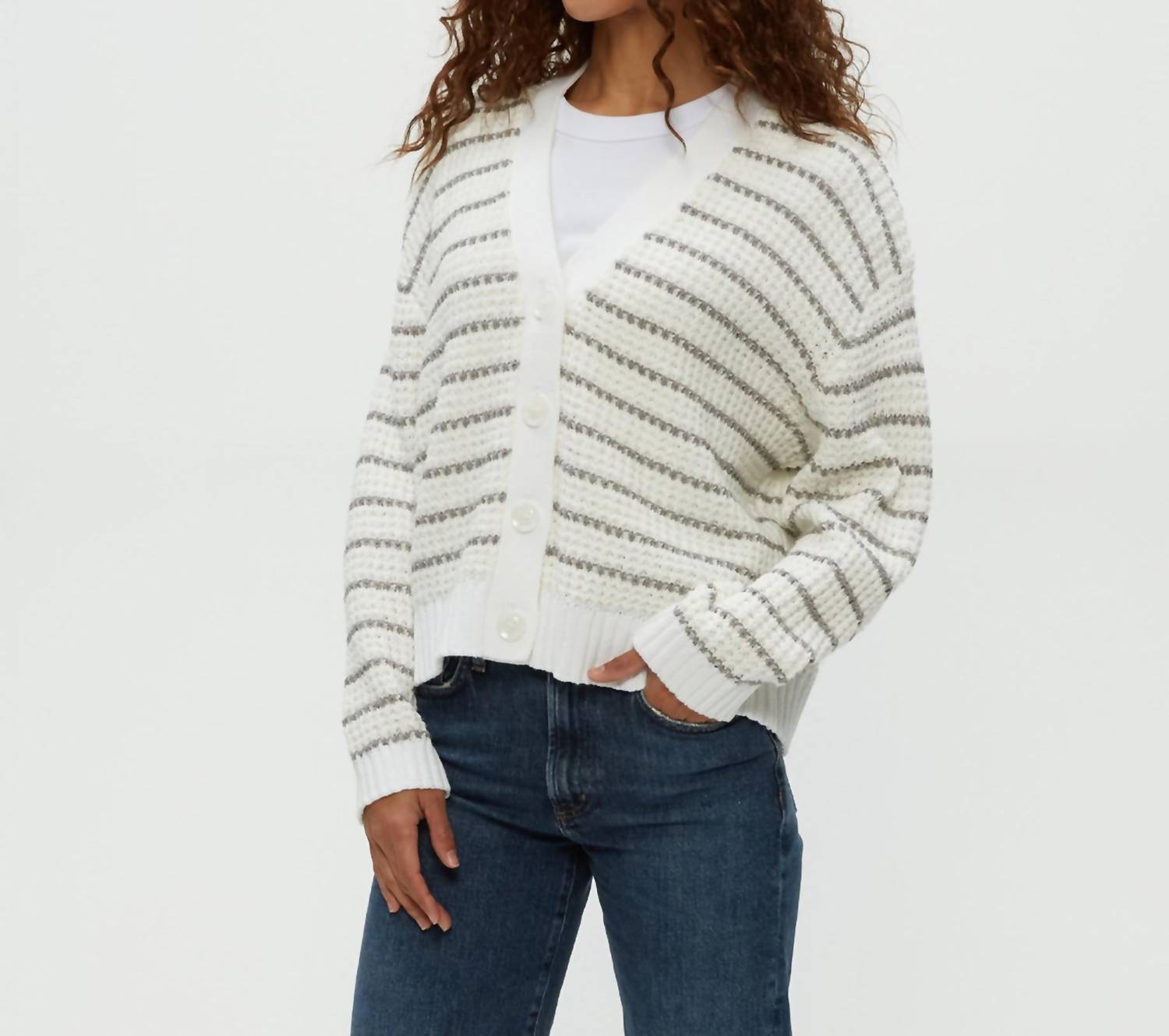 Michael Stars - Dodi Striped V-neck Cardigan