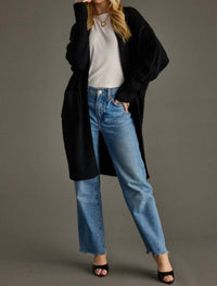 Panache Apparel Dale Knit Cardigan in black - women's cardigan - view 5