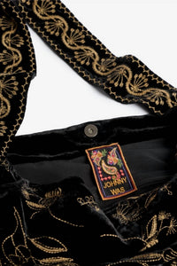 Johnny Was - ARLES SCHIFFLI VELVET WIDE STRAP TOTE BAG