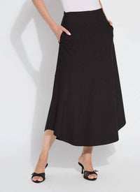 Lysse - Drapey Ponte A-line Midi Skirt
