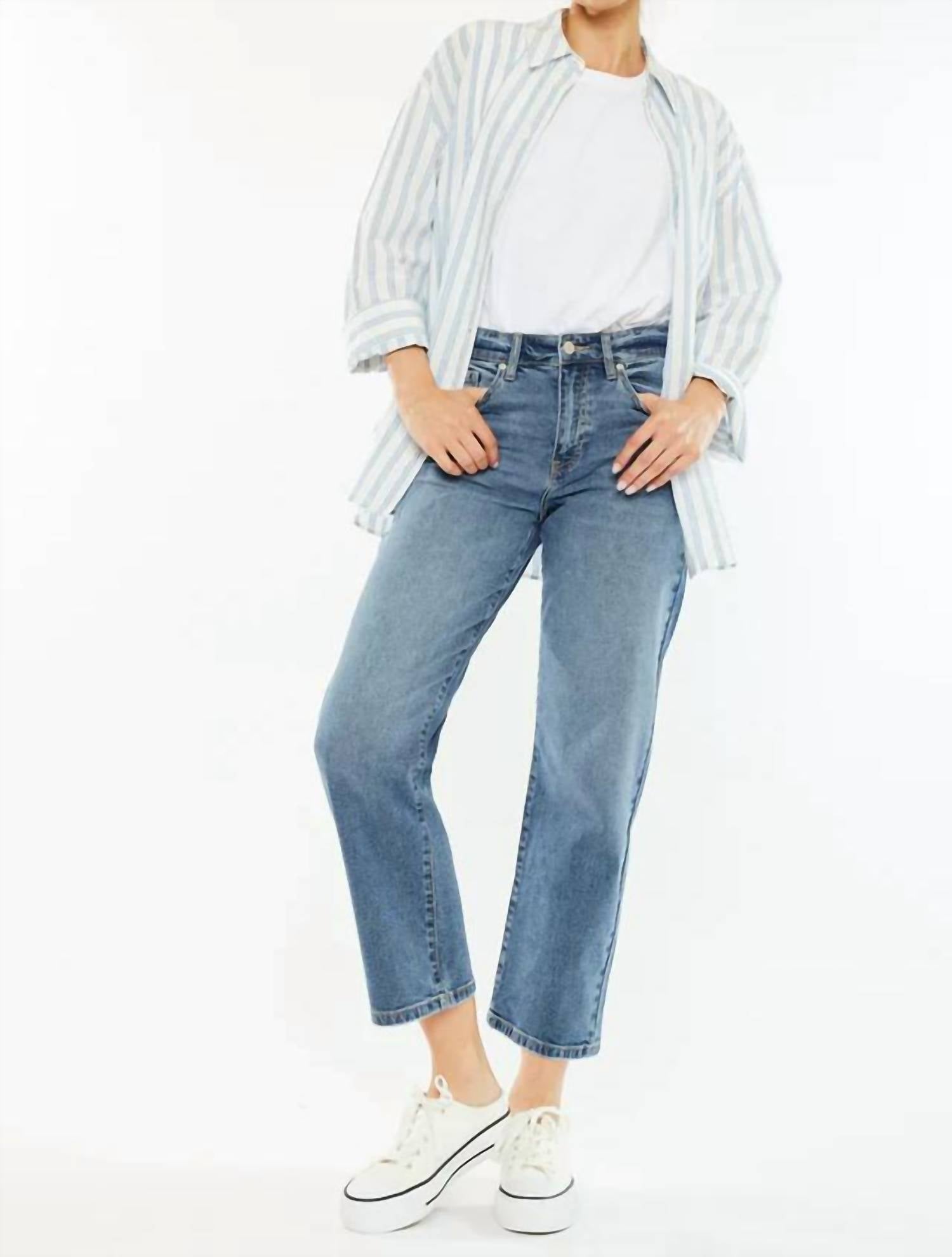 Kancan - Jordana High Rise True Straight Jeans