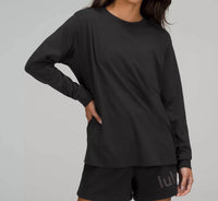 lululemon Women's All Yours Long Sleeve Top in black - women's long sleeve top