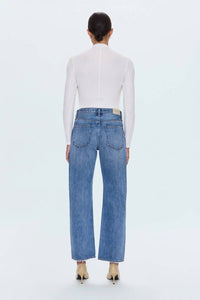 Pistola - Lexi Mid Rise Bowed Straight Jean