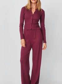 Sundry - Long Sleeve Button Down Top