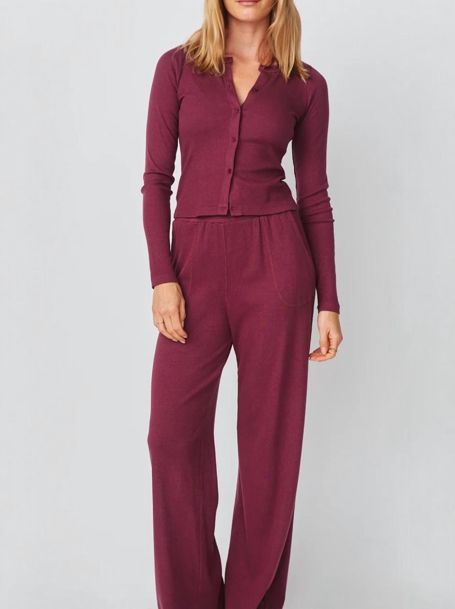 Sundry - Long Sleeve Button Down Top