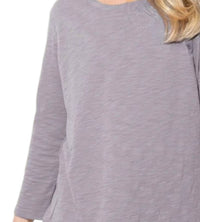 Escape By Habitat - Textured Peruvian Cotton Weekender Hi Low Tunic