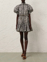 Zimmermann - Wylie Lantern Mini Dress