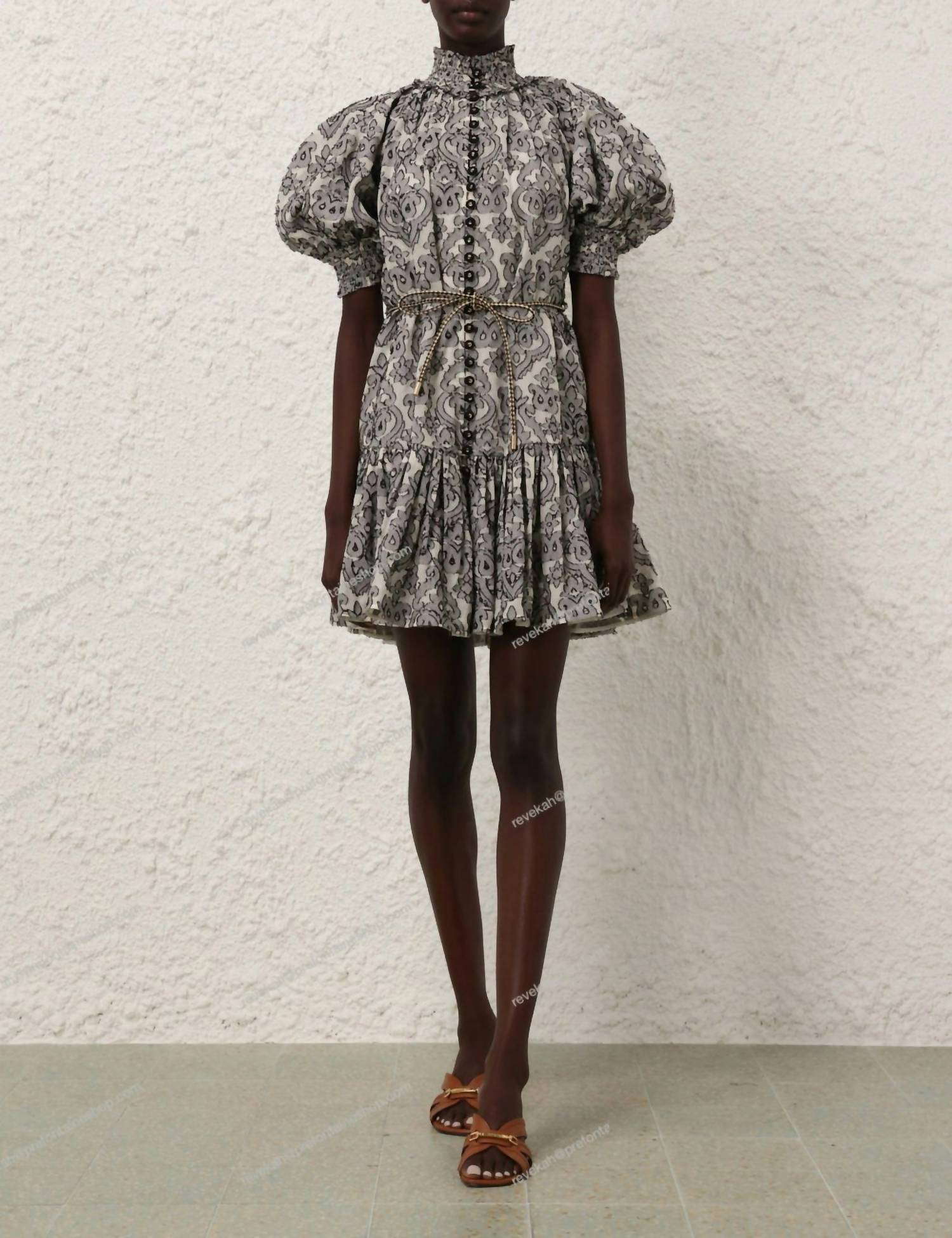 Zimmermann - Wylie Lantern Mini Dress