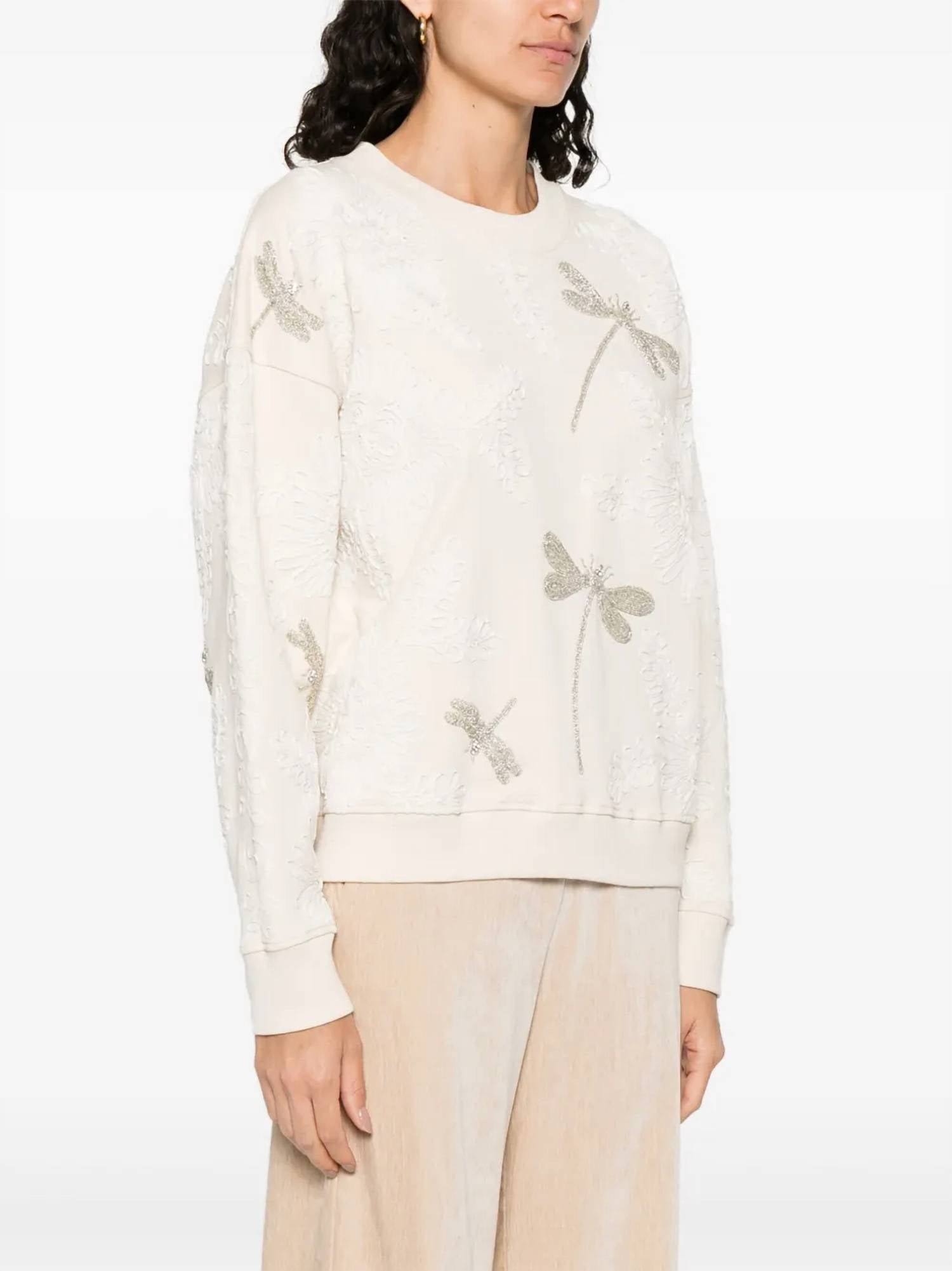 Forte Forte - Voila Une Fleur Embroidery Sweatshirt