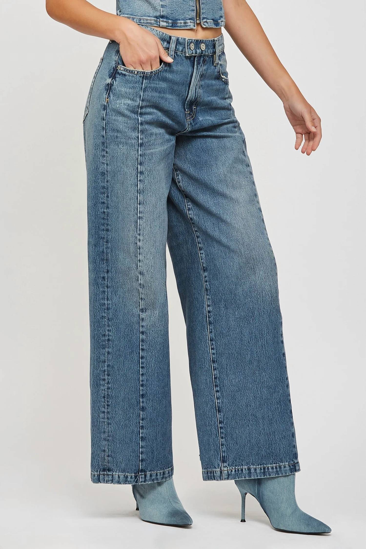 Hidden - Nori Wide Leg Jeans