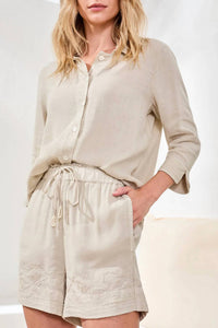 Tribal - Embroidered Short