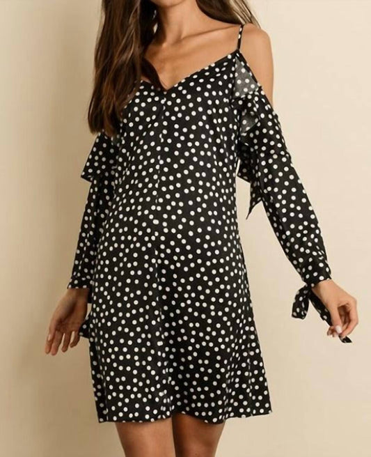 Dress Forum - Polka Dot Flutter Mini Dress