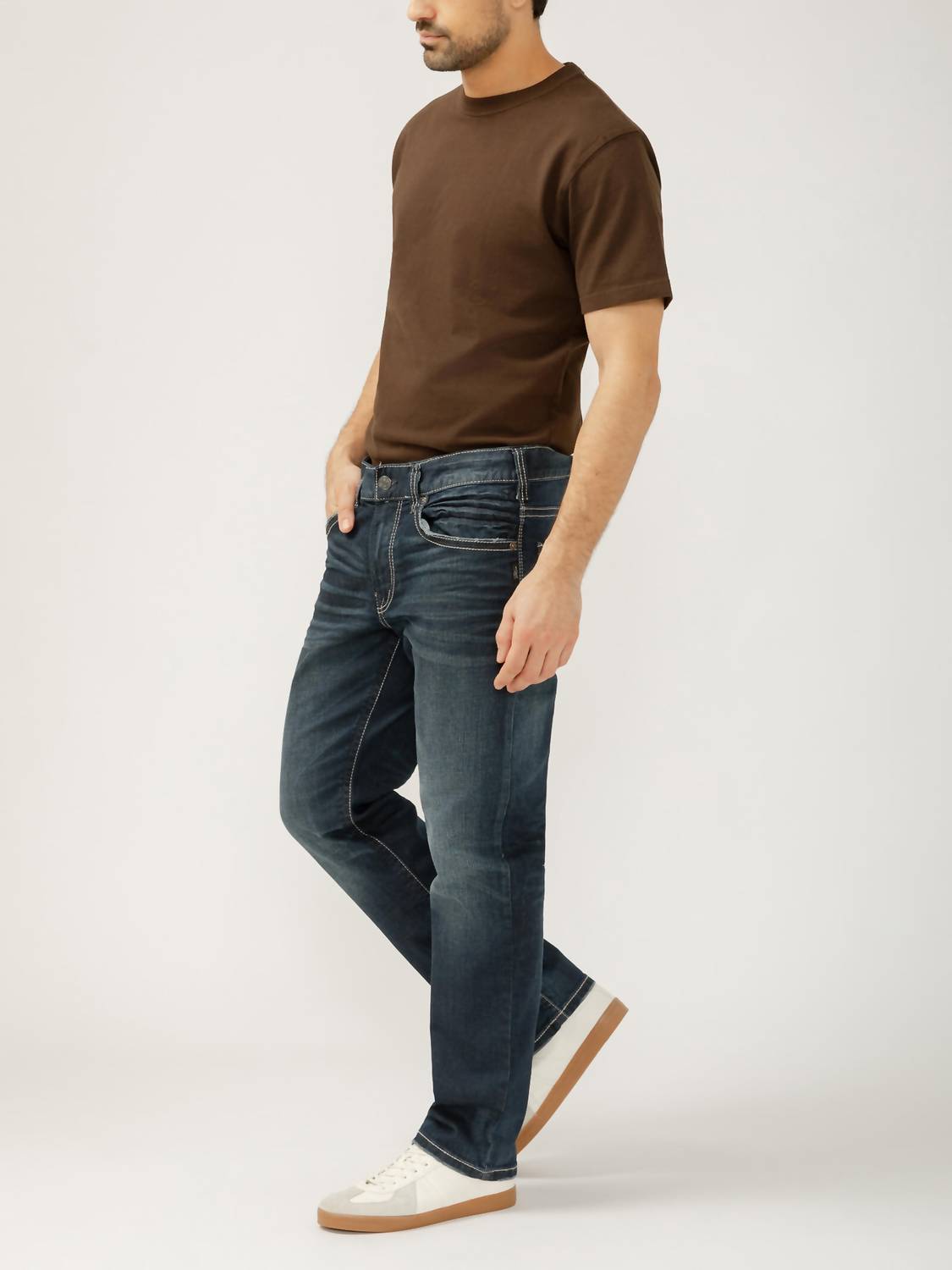 Silver Jeans Co - Eddie Relaxed Fit Slim Straight Jeans