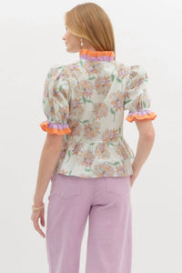 Entro - Faith Floral Top