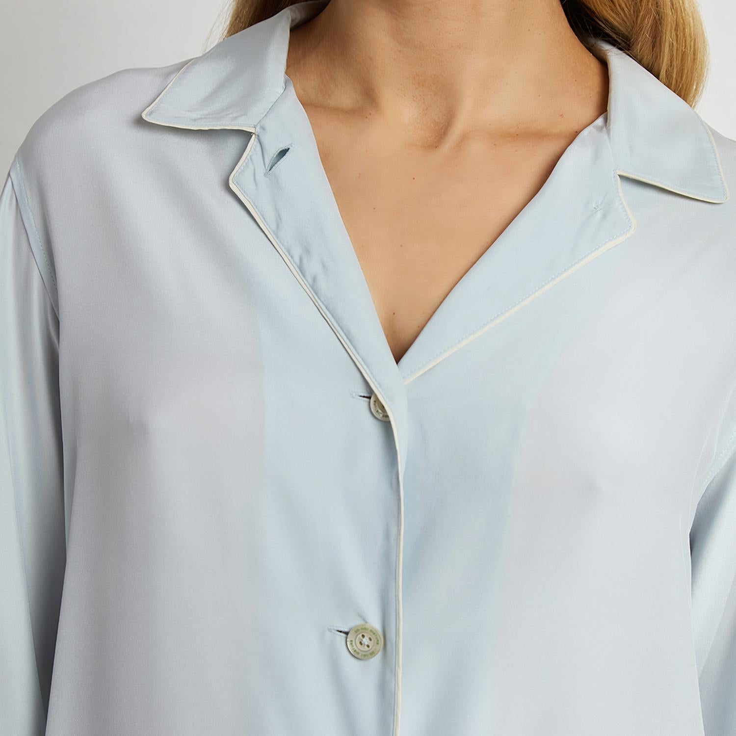 The Sleep Code - Women's Washable Silk Long Pj Set