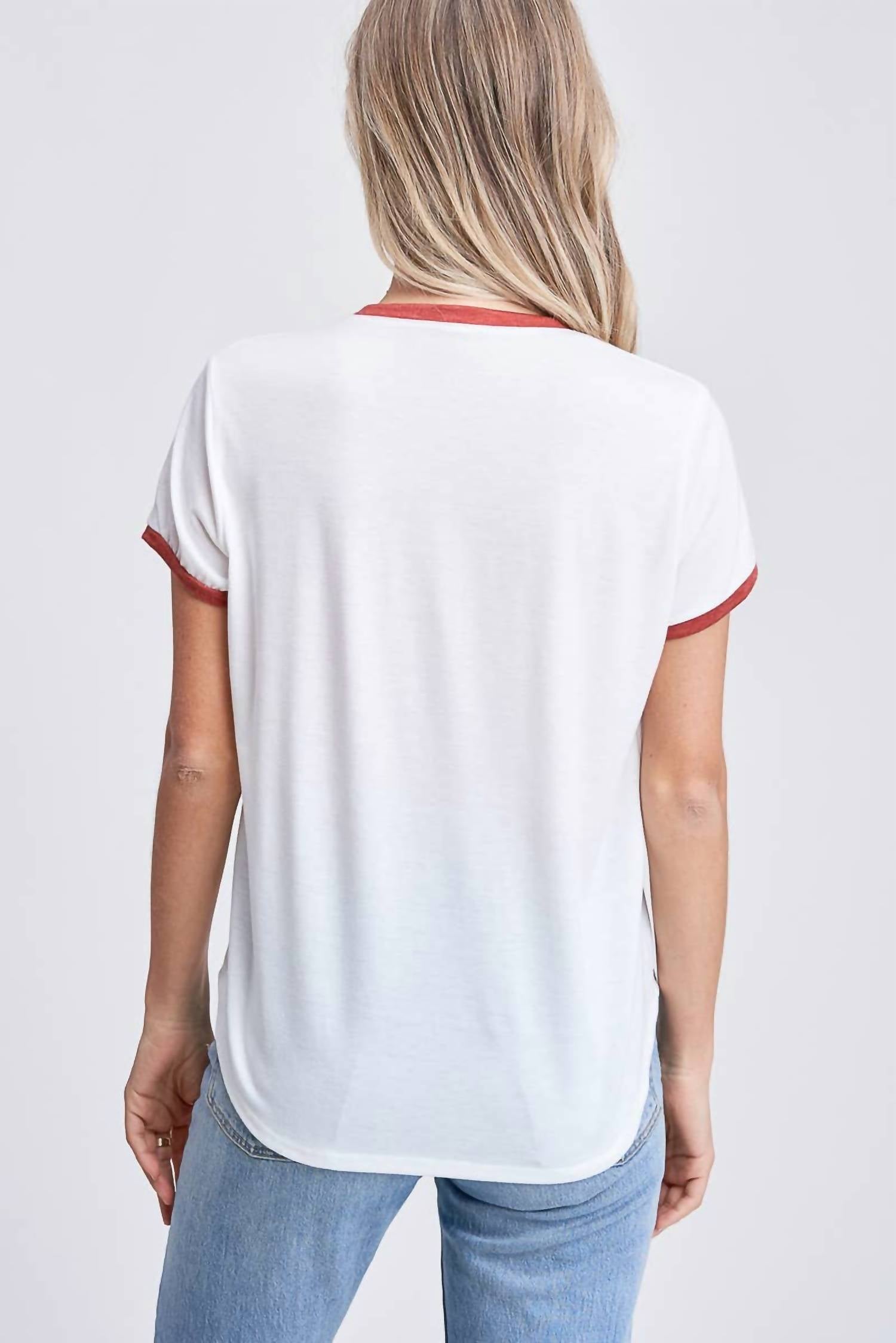 Phil Love - The Rodeo Stripe Ringer Tee