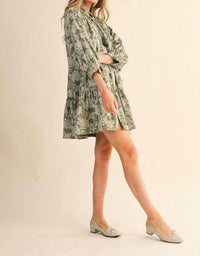 &Merci - Floral Jacquard Mini Dress