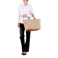 Fendi - Women's Ff Cammello Knitted Cashmere Large Shopper Tote Bag