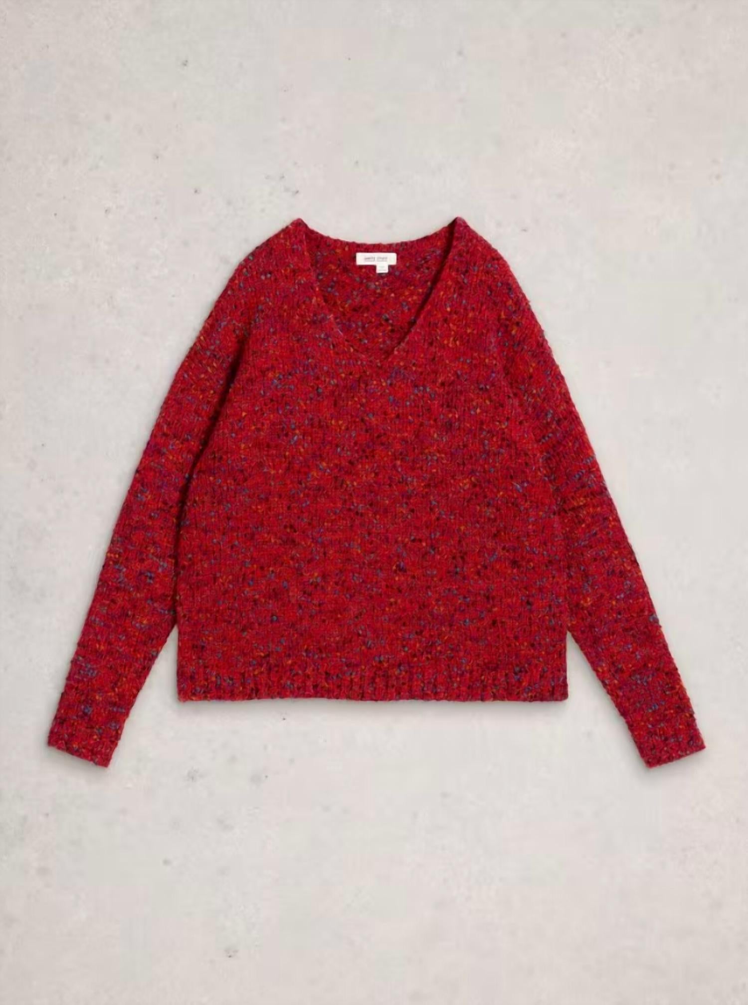 White Stuff - Textured V Neck Sweater