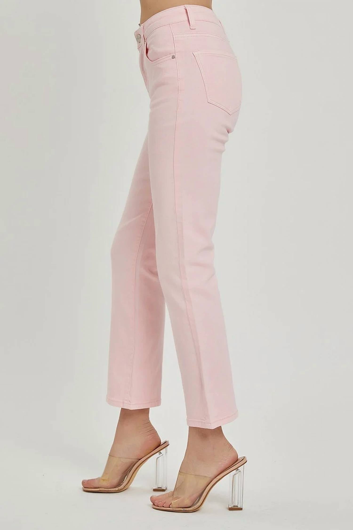 Risen - High Rise Crop Straight Pants