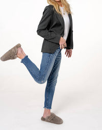 Hipchik - Crown Skull Pinstripe Blazer