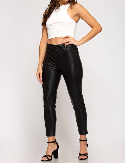 Faux Leather Pants