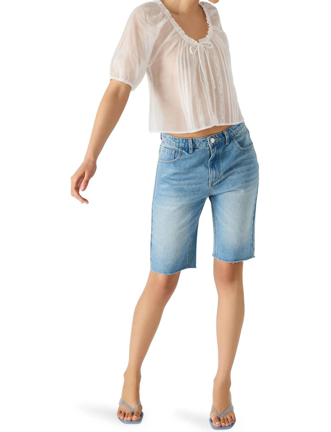 STEVE MADDEN Lana Scoopneck Top in antique - women's blouse - view 4