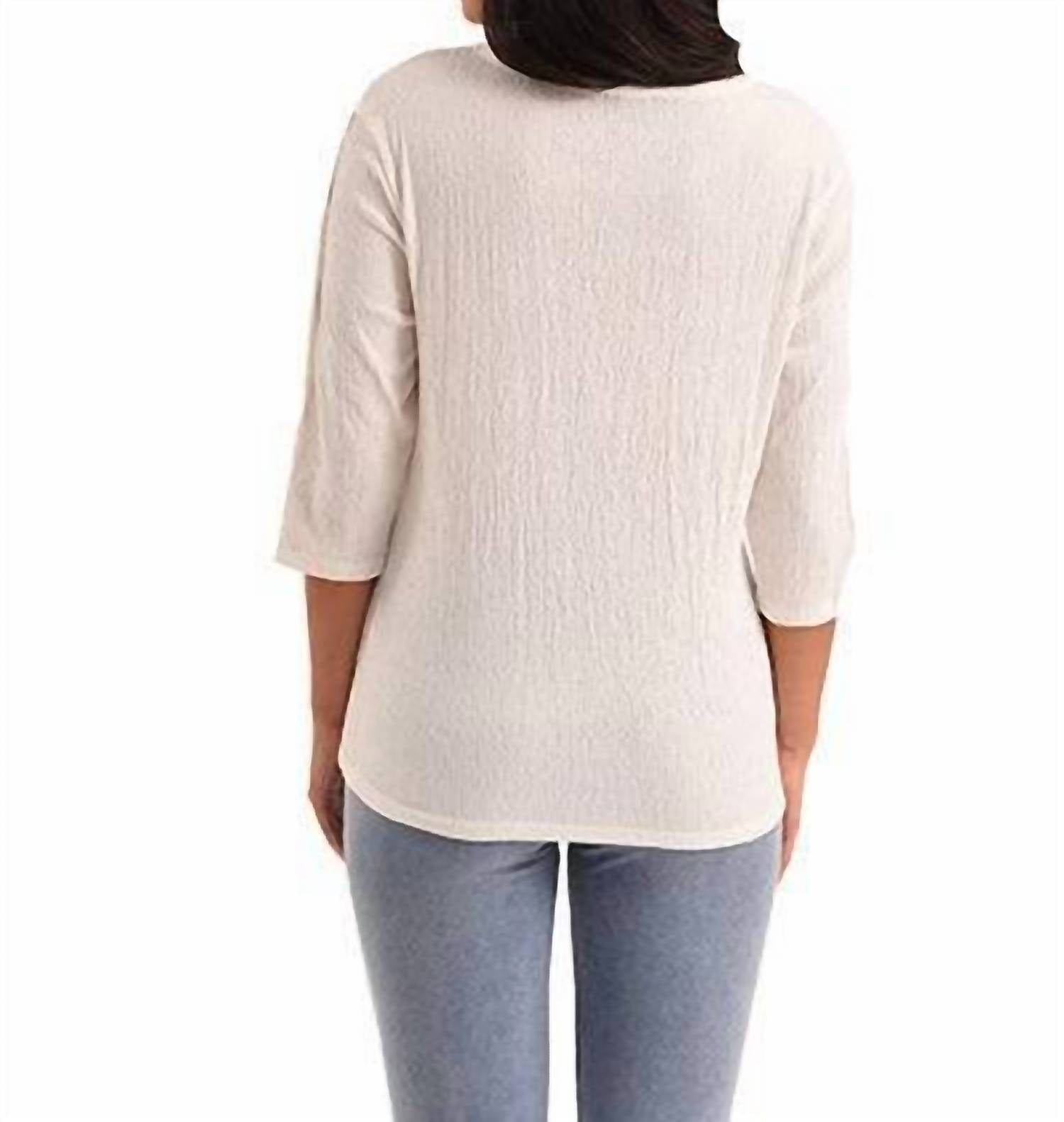 Janelle Grommet Sleeve Top