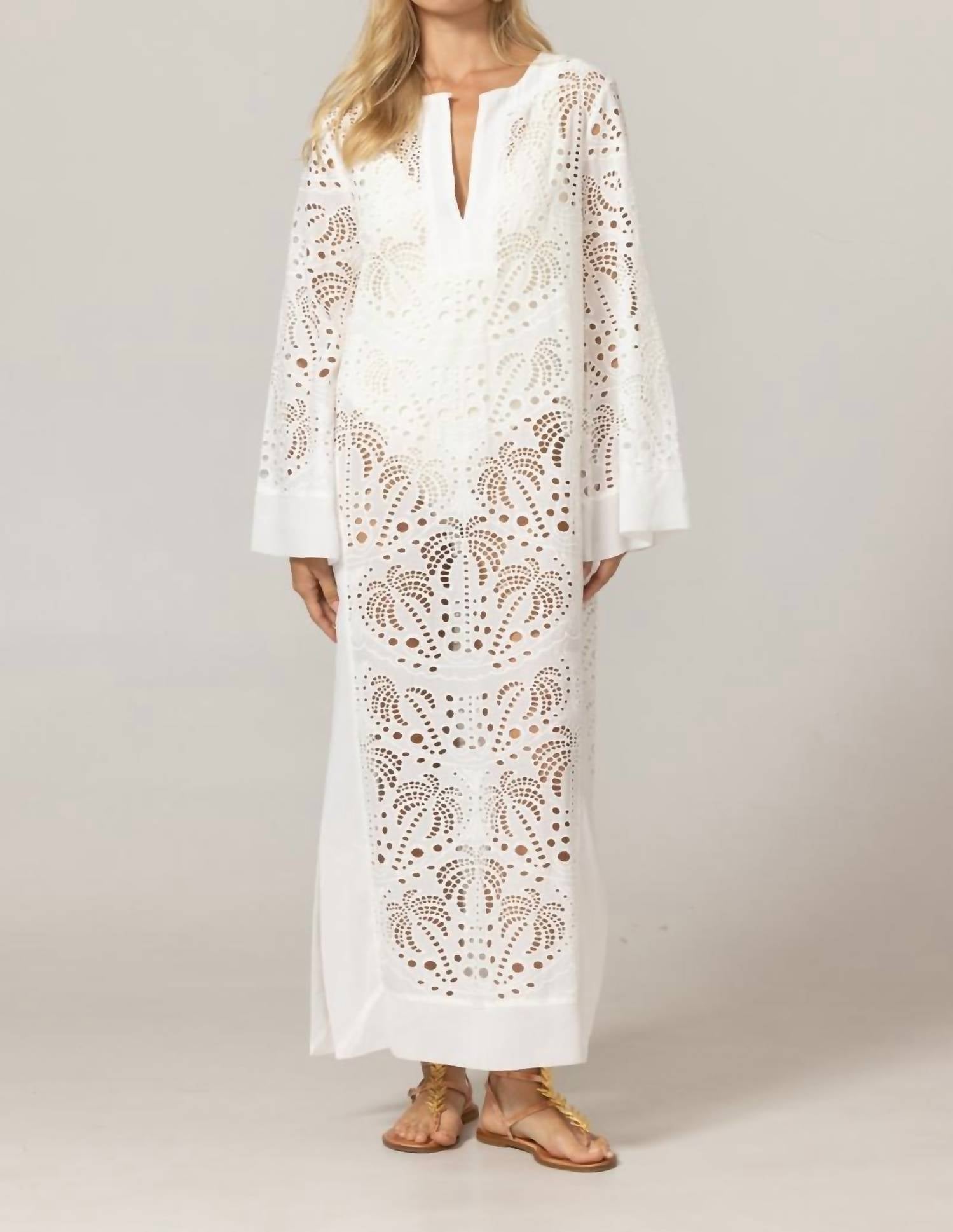 Miss June Paris Women's Amara Dress in white - women's dress