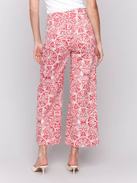 Charlie B - Printed Cotton Flare Pants