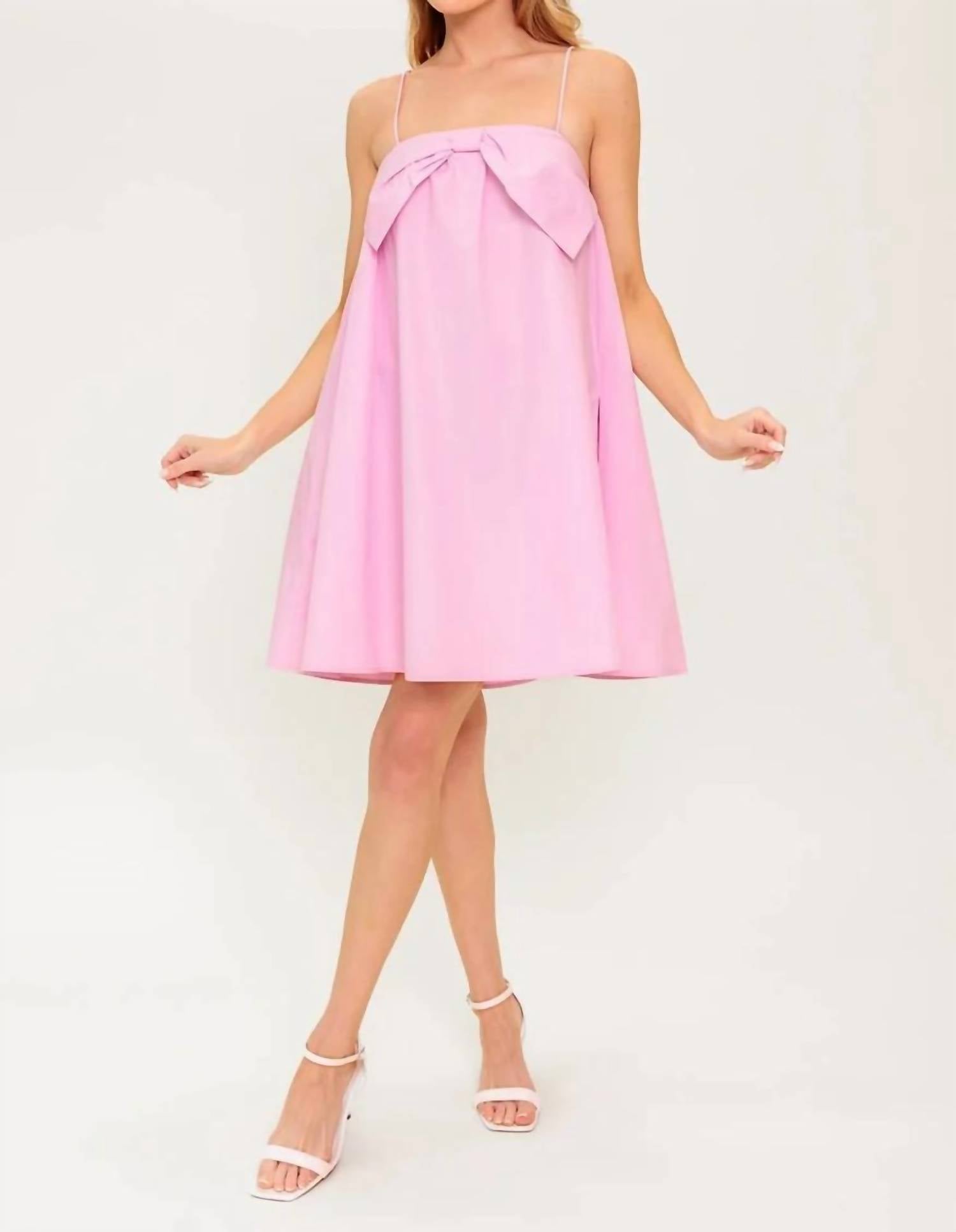 Flying Tomato - Bow Mini Dress